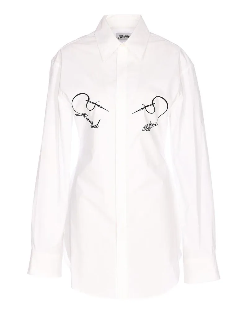 Jean Paul Gaultier Hemd - Weiß Weiß