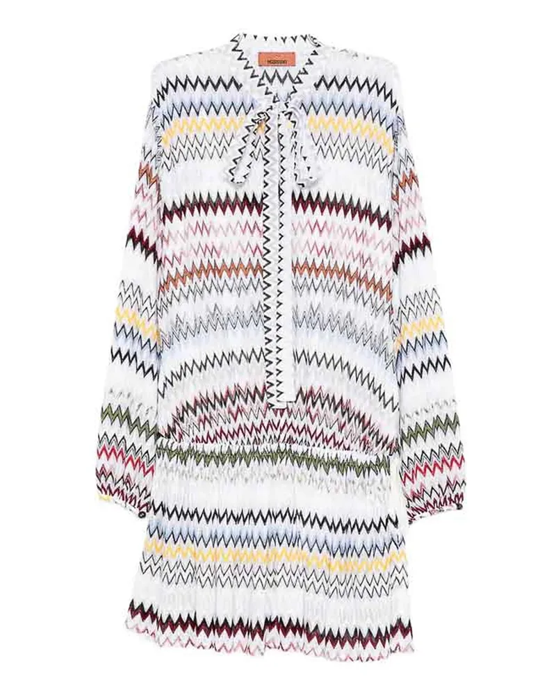 Missoni Knielanges Kleid - Weiß Weiß