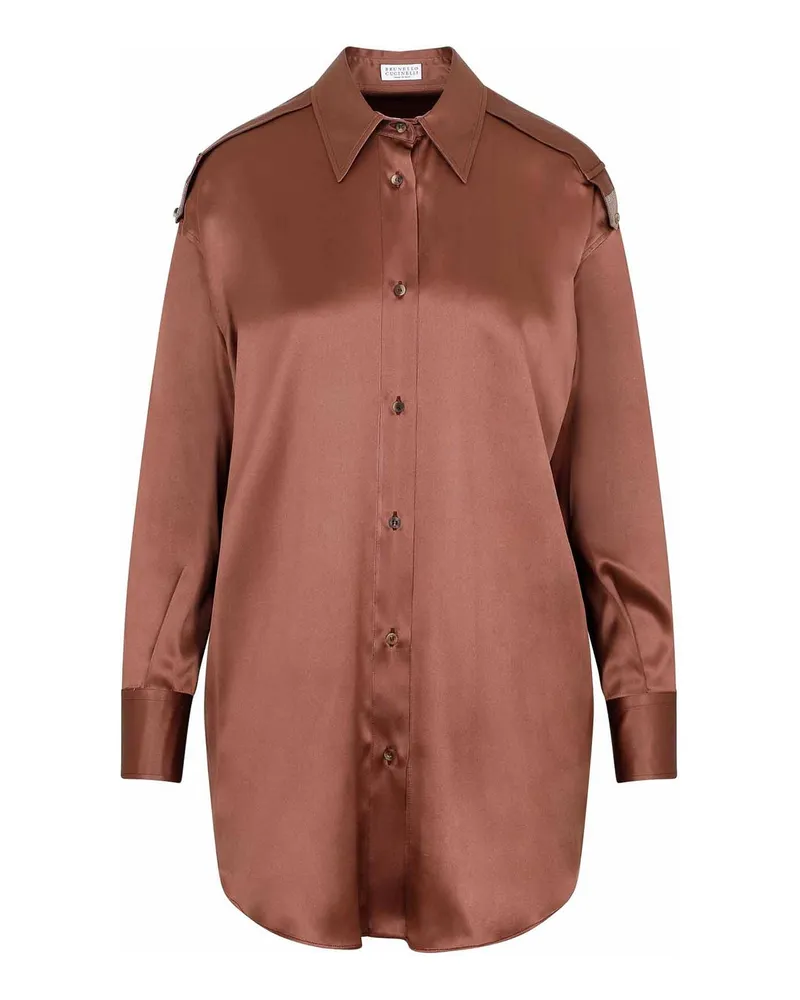 Brunello Cucinelli Hemd - Braun Braun