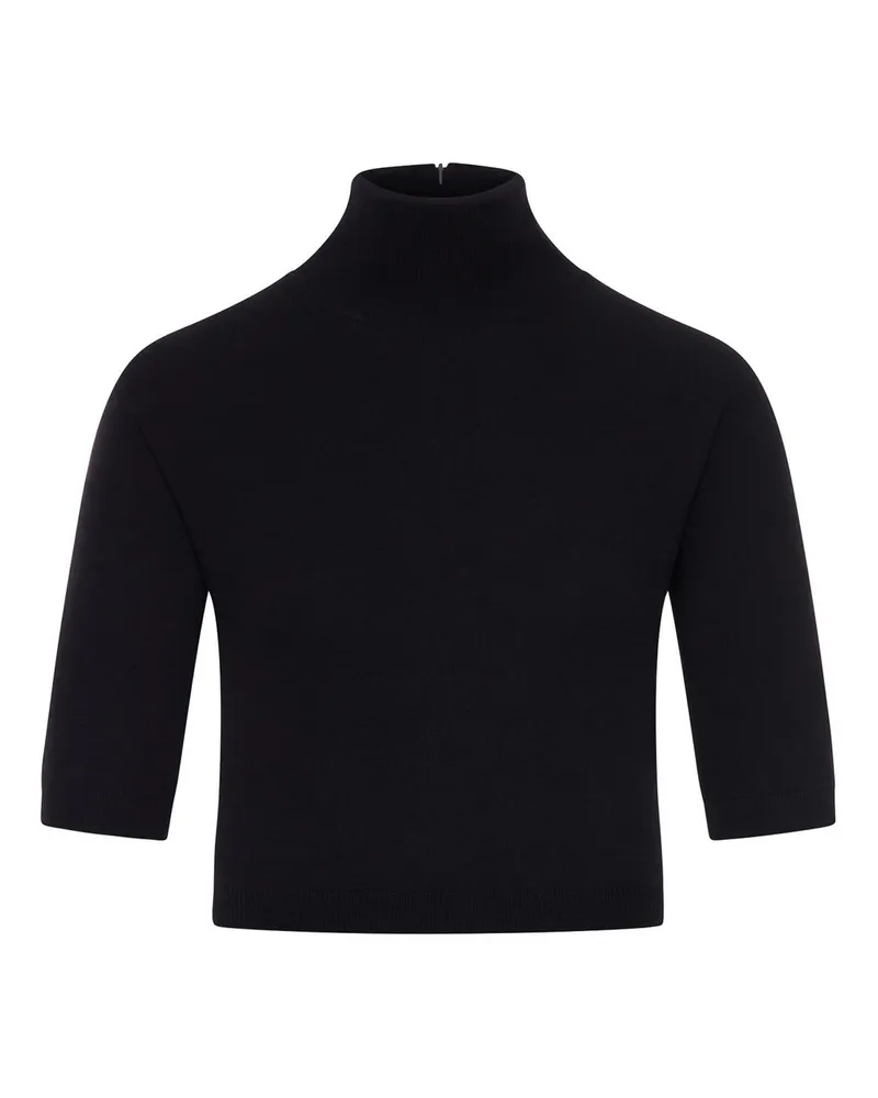 Max Mara Rollkragenpullover - Schwarz Schwarz