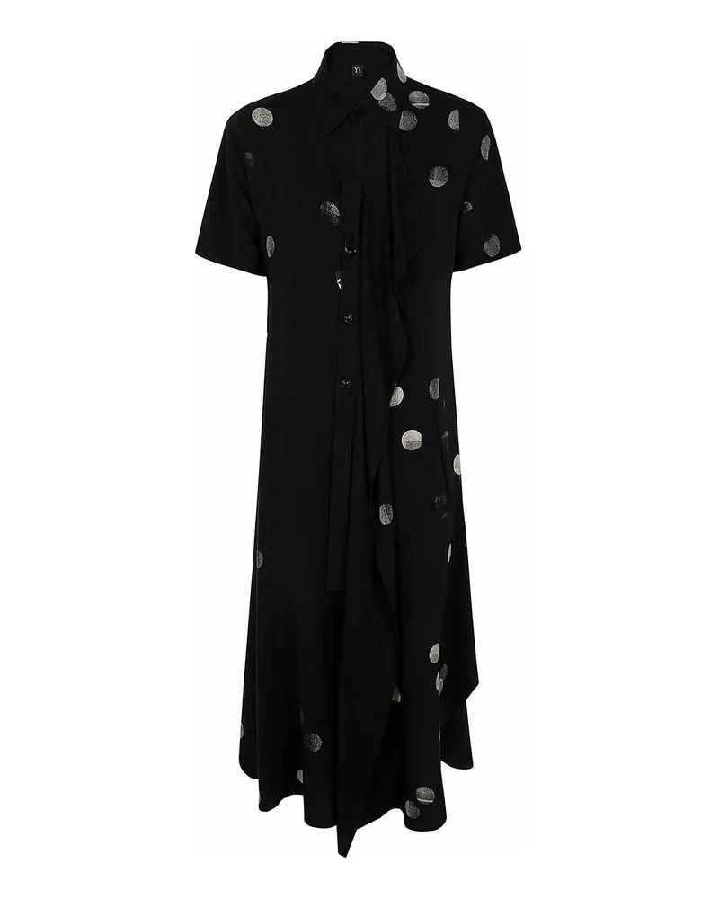 Yohji Yamamoto Knielanges Kleid - Schwarz Schwarz