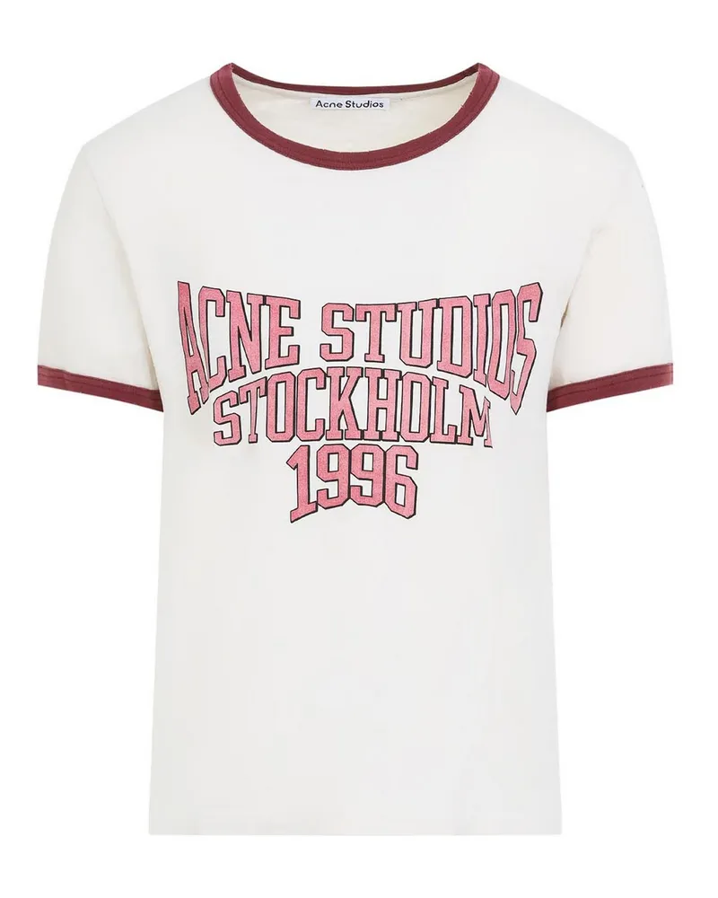 Acne Studios T-Shirt - Bordeaux Bordeaux