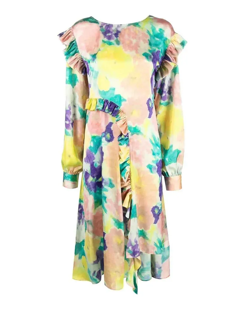 ROTATE Birger Christensen Knielanges Kleid - Bunt Bunt