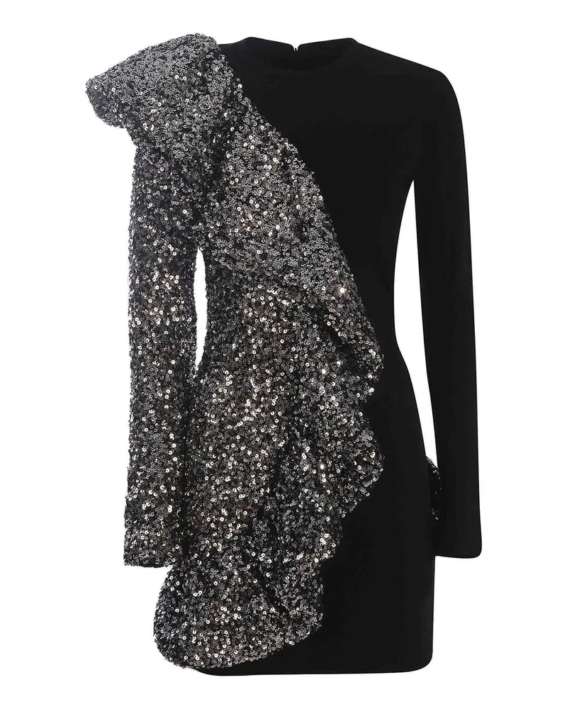 ROTATE Birger Christensen Kurzes Kleid - Schwarz Schwarz