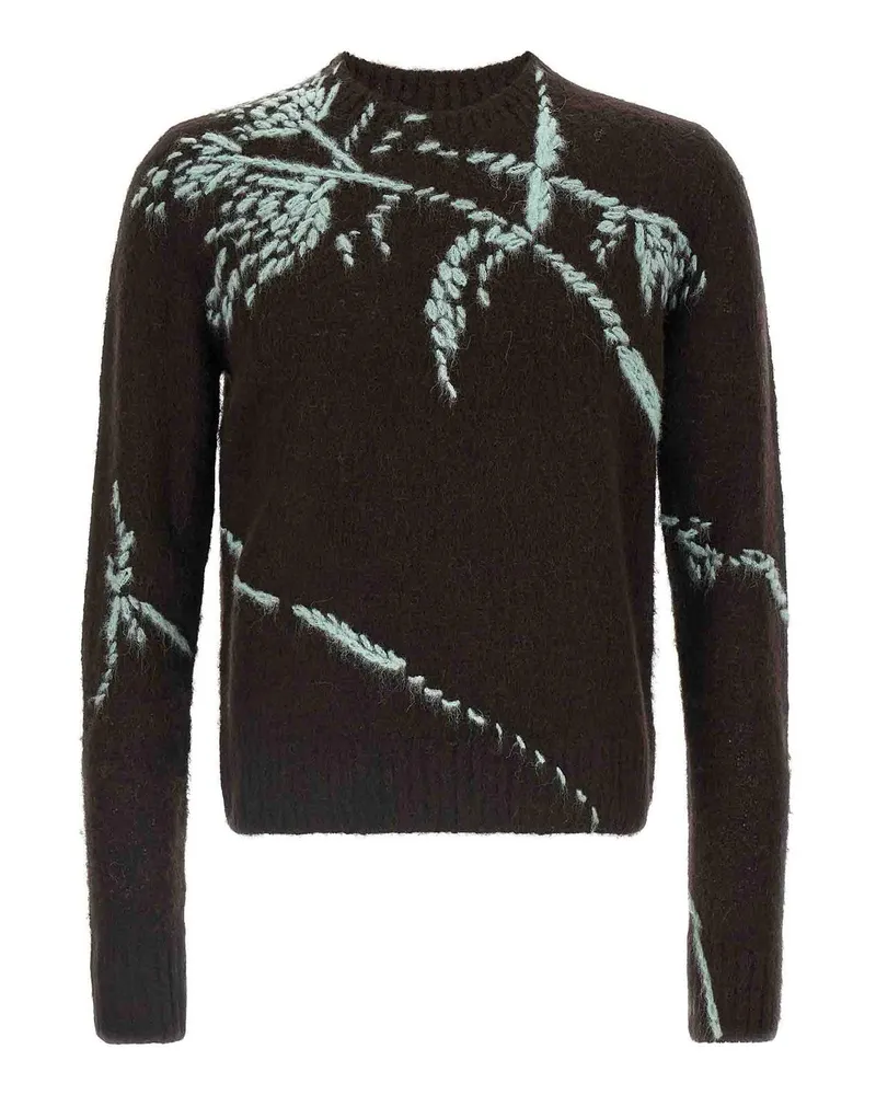 Dries van Noten Rundhalspullover - Braun Braun
