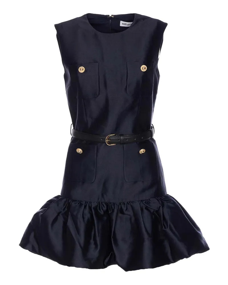 Self-Portrait Kurzes Kleid - Blau Blau