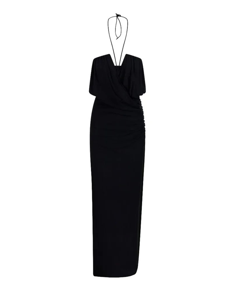 Amazuìn Knielanges Kleid - Schwarz Schwarz