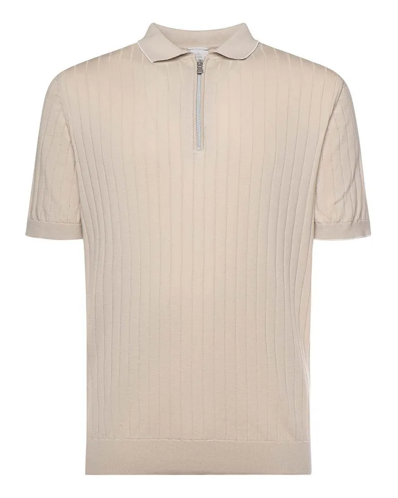 Eleventy Poloshirt - Taupe Taupe