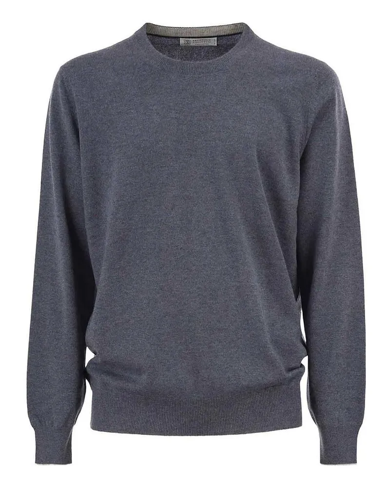 Brunello Cucinelli Rundhalspullover - Grau Grau