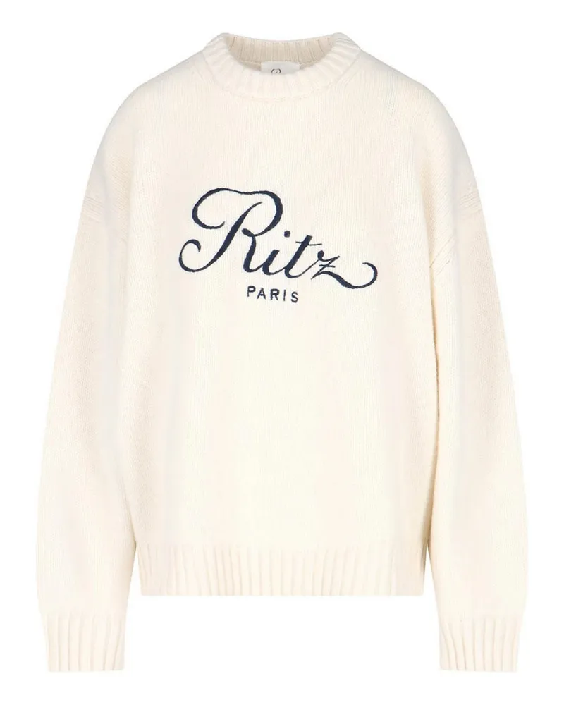 Frame Denim U-Boot-Pullover - Weiß Weiß