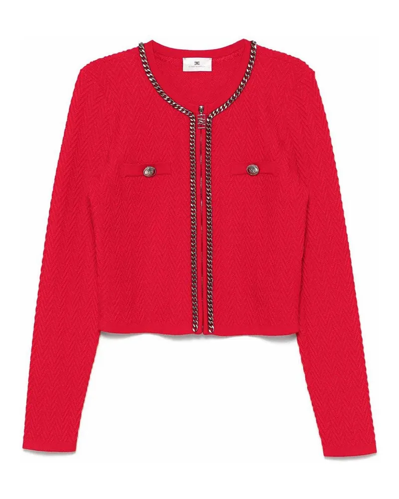 Elisabetta Franchi Rundhalspullover - Rot Rot