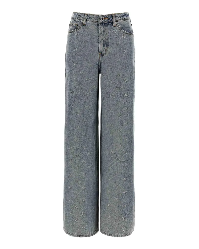 Self-Portrait Bootcut Jeans - Blau Blau