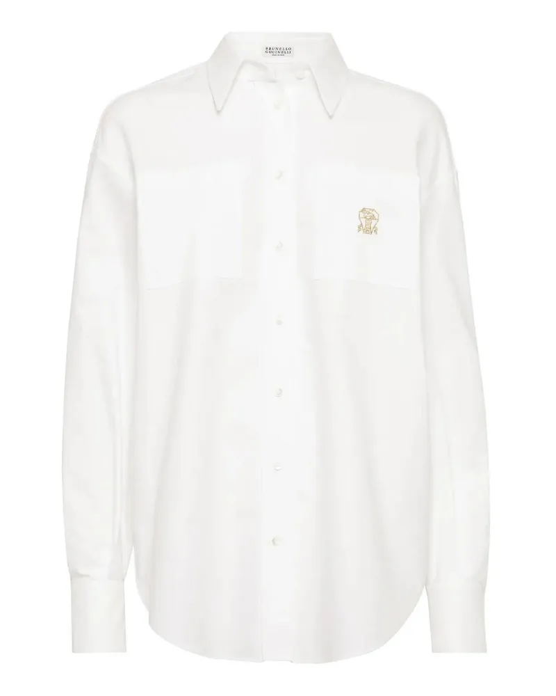 Brunello Cucinelli Hemd - Weiß Weiß