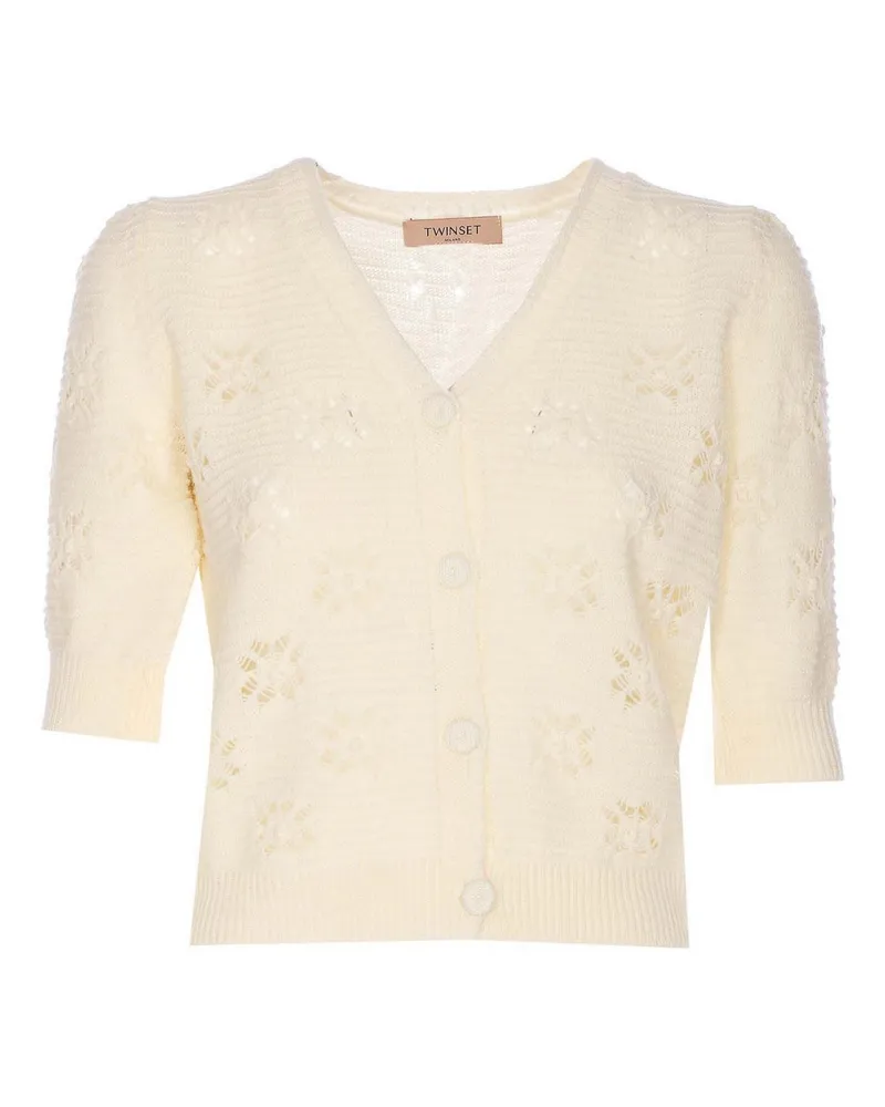 Twin-Set Cardigan - Weiß Weiß