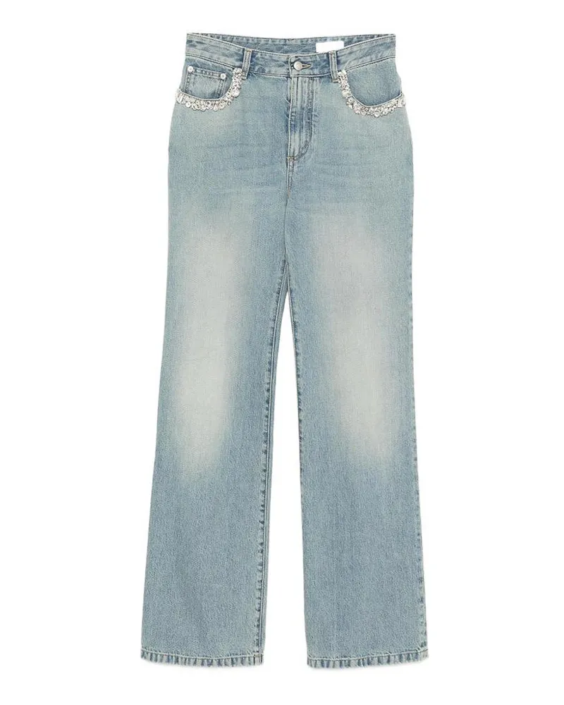 Alexander McQueen Straight Leg Jeans - Blau Blau