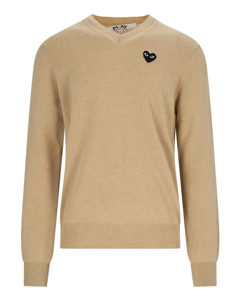 Comme des Garçons Rundhalspullover - Beige Beige