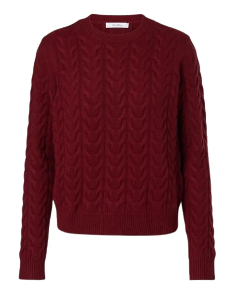 Max Mara Rundhalspullover - Rot Rot