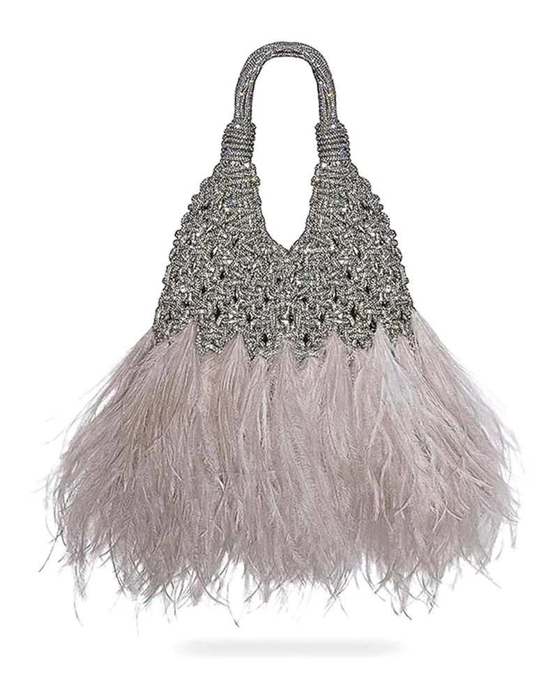 HIBOURAMA Schultertasche - Silber Silber