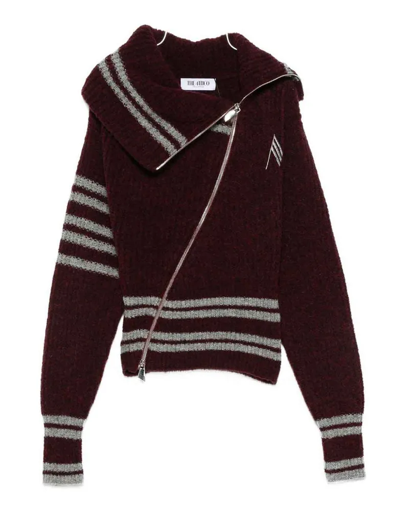 ATTICO Cardigan - Dunkelrot Dunkelrot