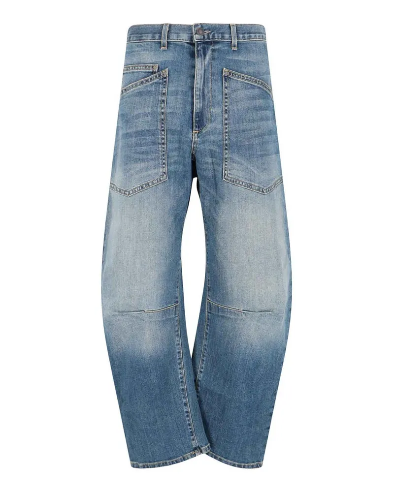 Nili Lotan Straight Leg Jeans - Blau Blau