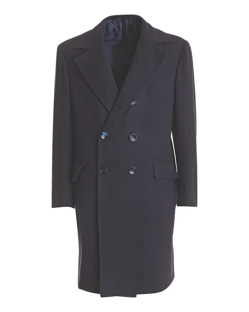 Kiton Knielanger Mantel - Blau Blau