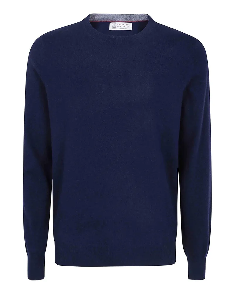 Brunello Cucinelli Rundhalspullover - Blau Blau