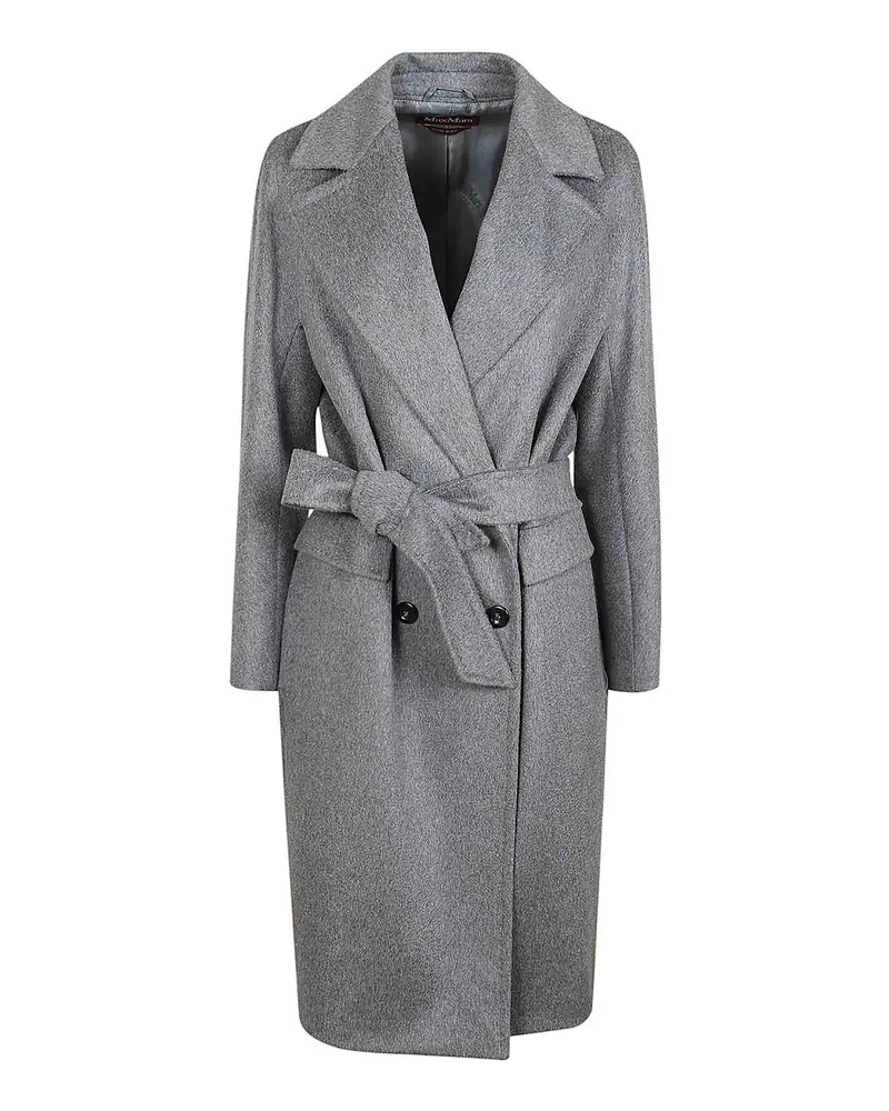Max Mara Kurzer Mantel - Grau Grau