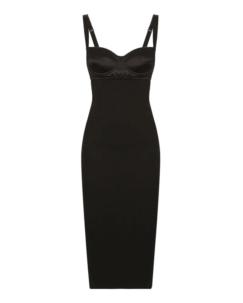Dolce & Gabbana Knielanges Kleid - Schwarz Schwarz