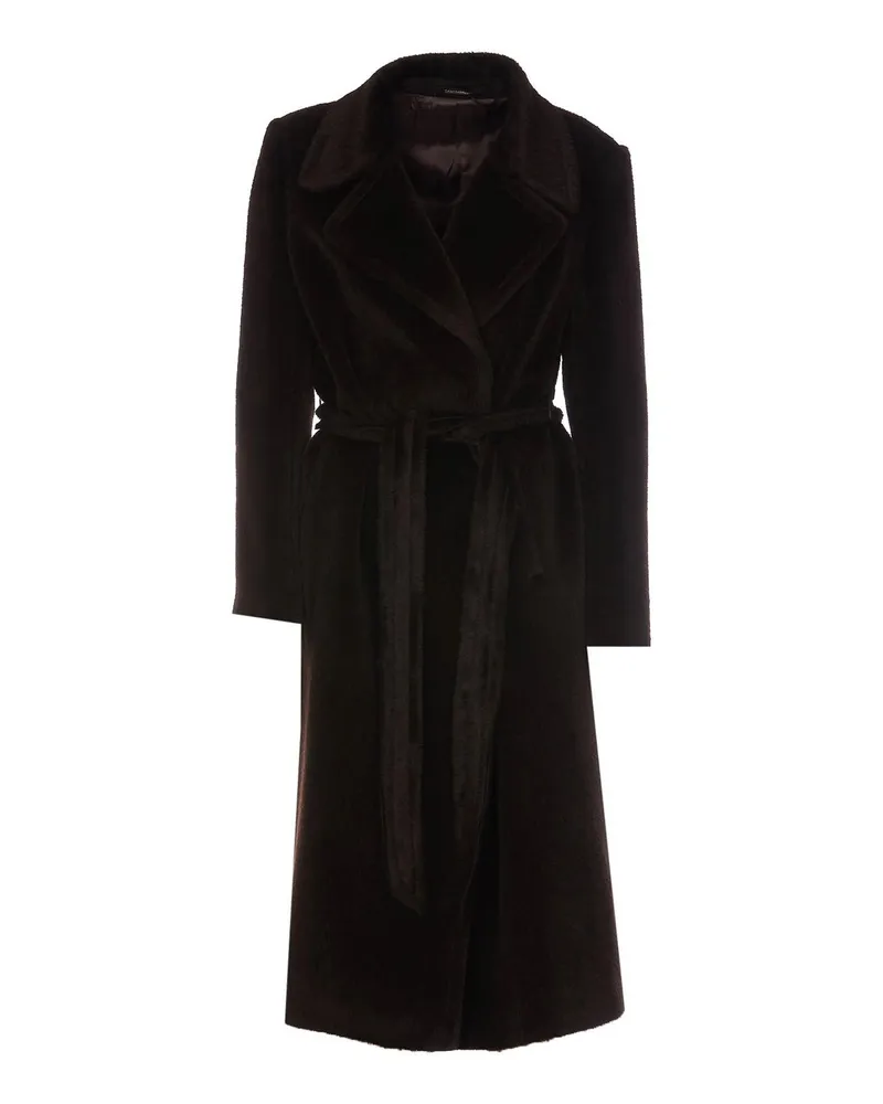 Tagliatore Kurzer Mantel - Schwarz Braun