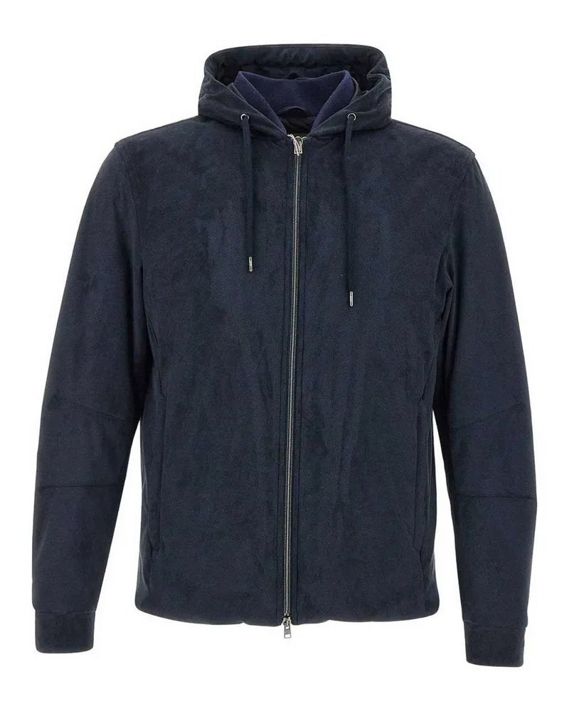 Herno Knielanger Mantel - Blau Blau
