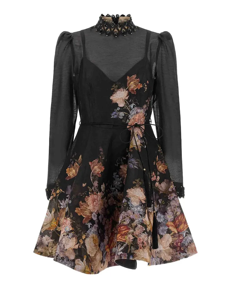 Zimmermann Kurzes Kleid - Bunt Bunt