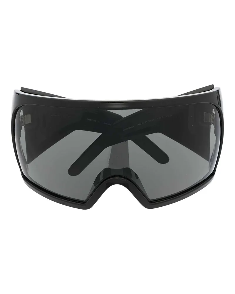 Rick Owens Sonnenbrille - Schwarz Schwarz