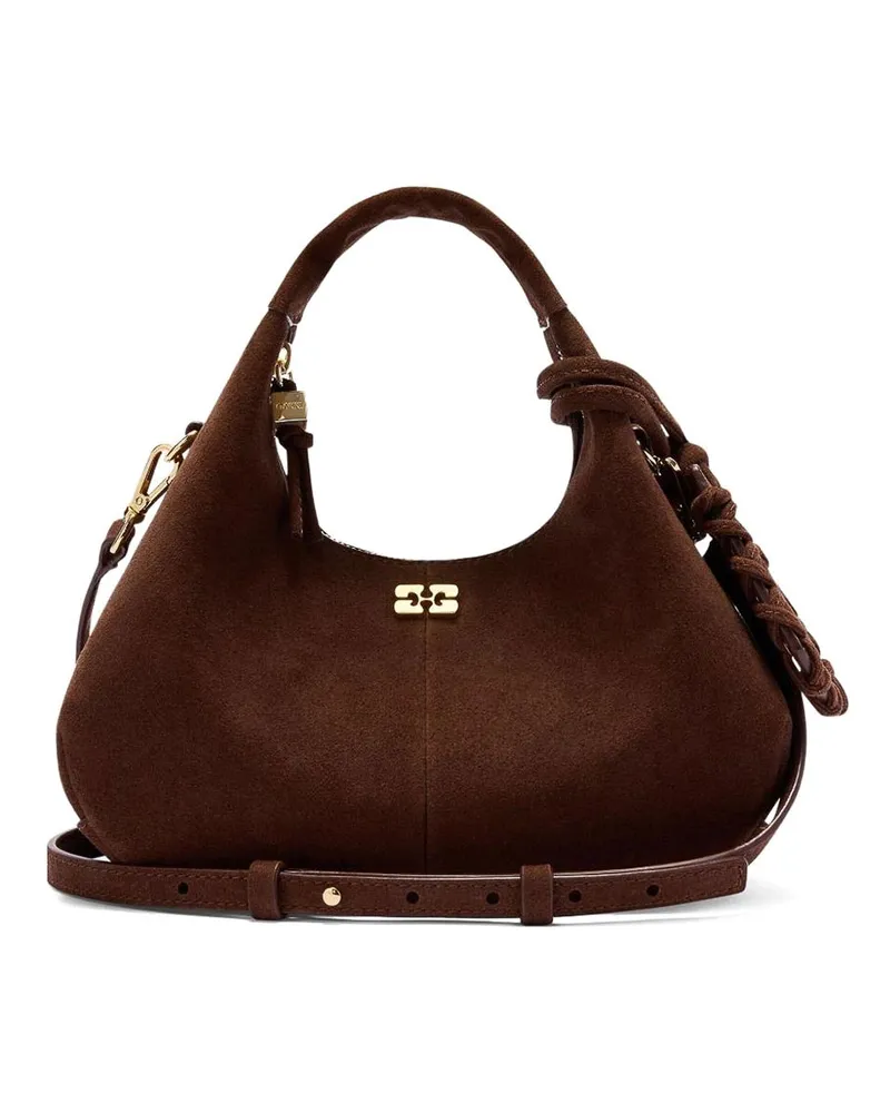 Ganni Schultertasche - Braun Braun