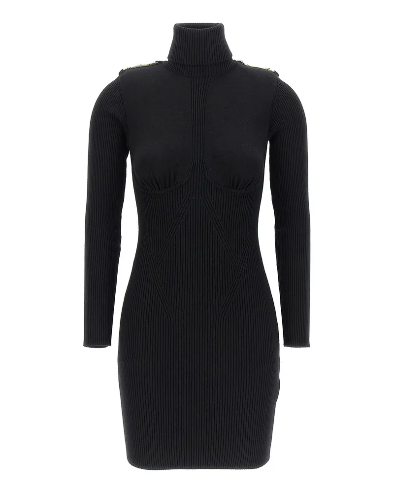 Elisabetta Franchi Knielanges Kleid - Schwarz Schwarz