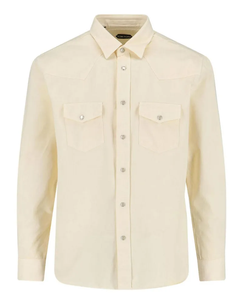 Tom Ford Hemd - Weiß Weiß