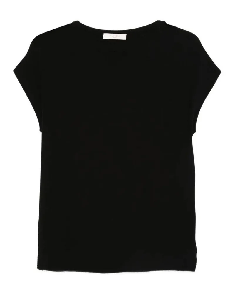 Zanone Bluse - Schwarz Schwarz