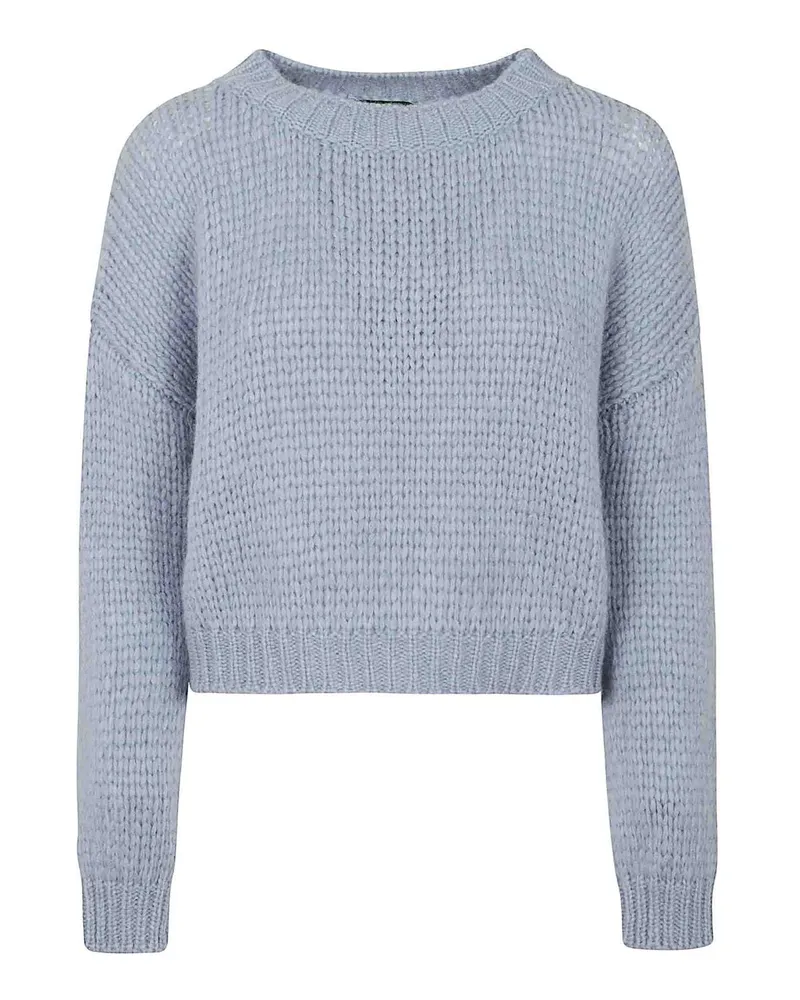 Roberto Collina Rundhalspullover - Hellblau Hellblau