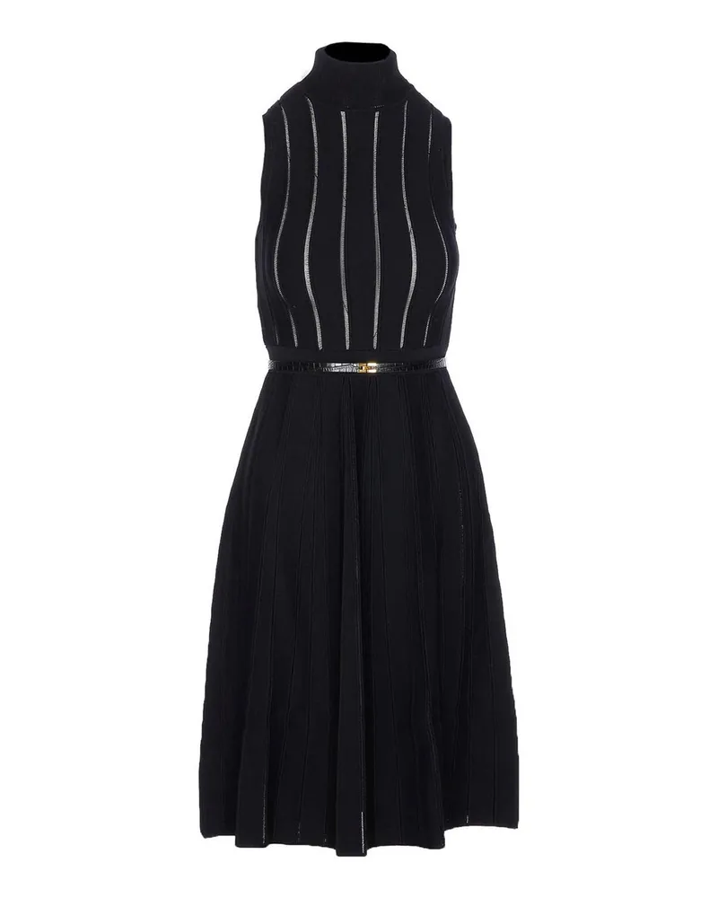 Elisabetta Franchi Knielanges Kleid - Schwarz Schwarz