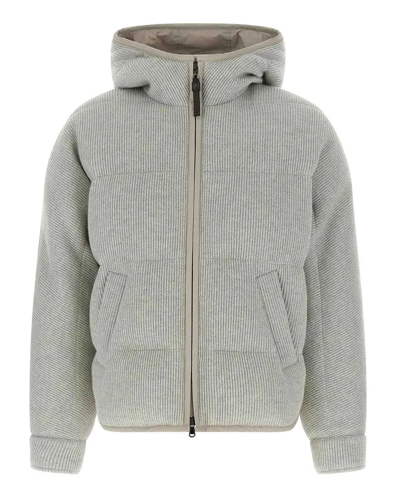 Brunello Cucinelli Daunenjacke - Silber Silber