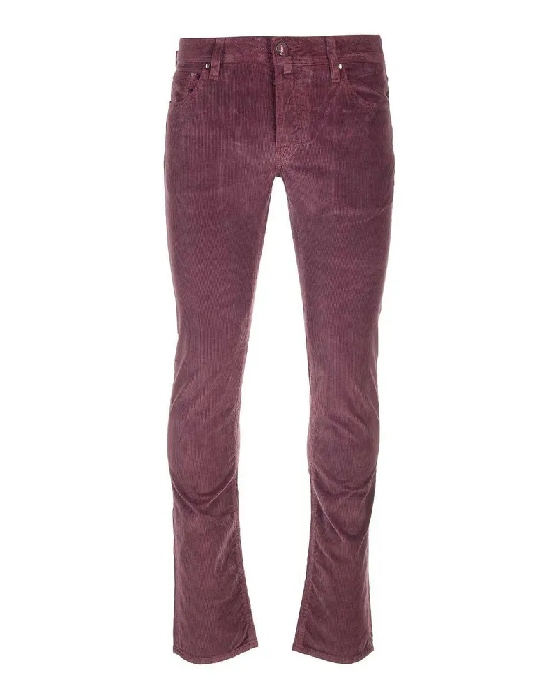 Jacob Cohën Shorts - Dunkelrot Dunkelrot