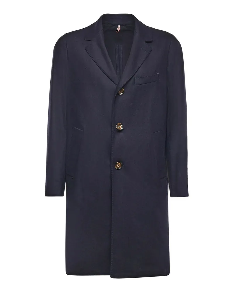 Biagio Santaniello Knielanger Mantel - Blau Blau