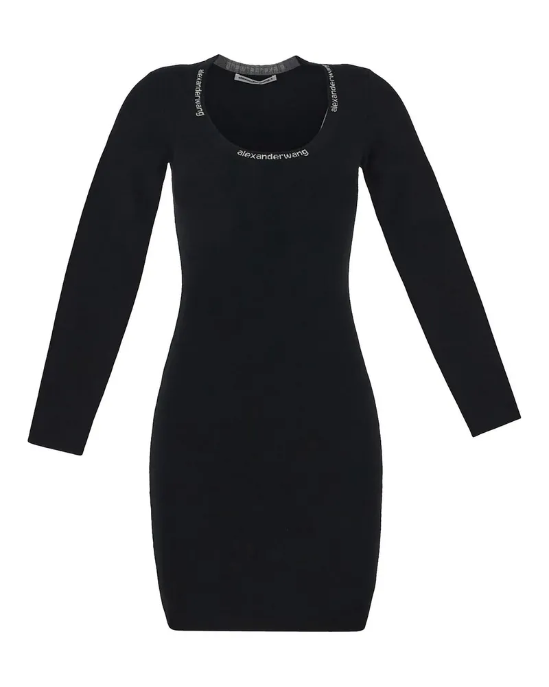 Alexander Wang Knielanges Kleid - Schwarz Schwarz