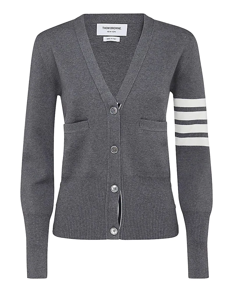 Thom Browne Cardigan - Grau Grau