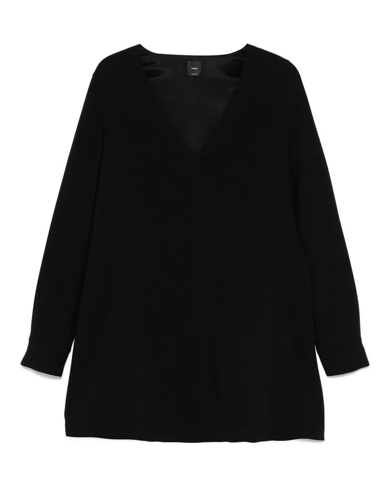 Pinko Knielanges Kleid - Schwarz Schwarz