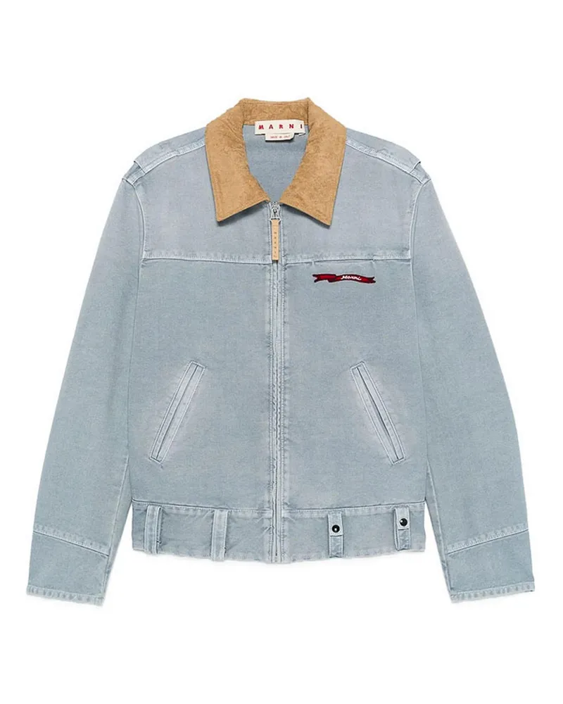 Marni Knielanger Mantel - Blau Blau