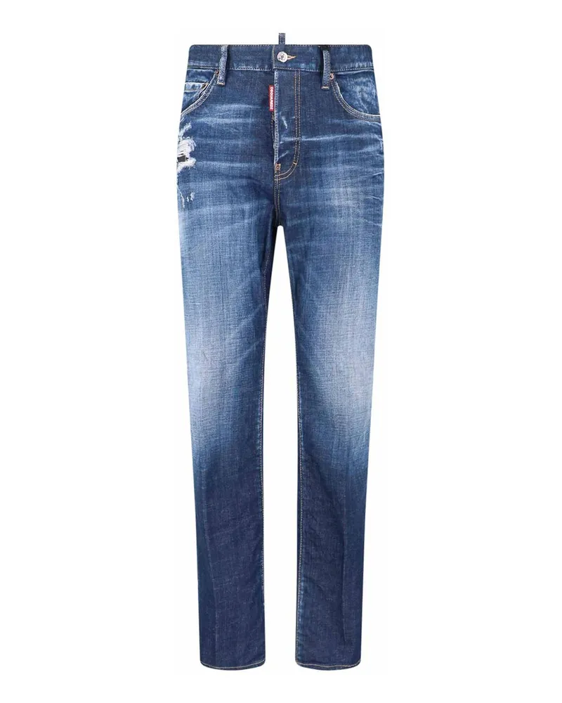 Dsquared2 Straight Leg Jeans - Blau Blau