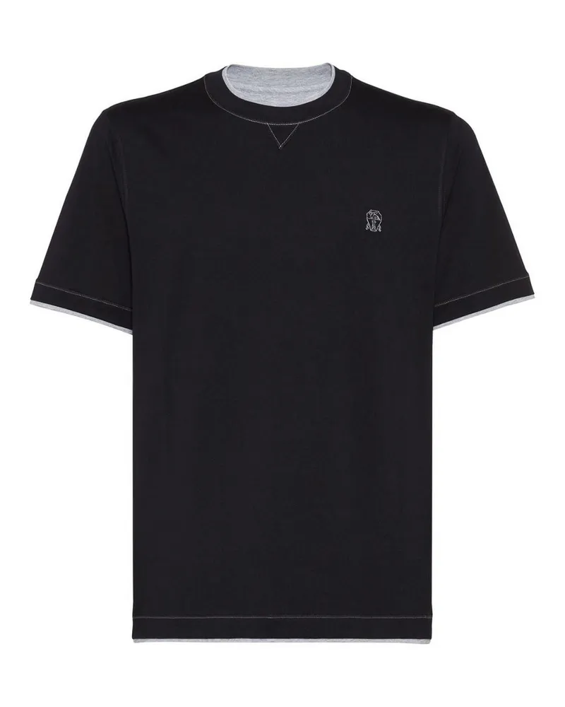 Brunello Cucinelli T-Shirt - Schwarz Schwarz