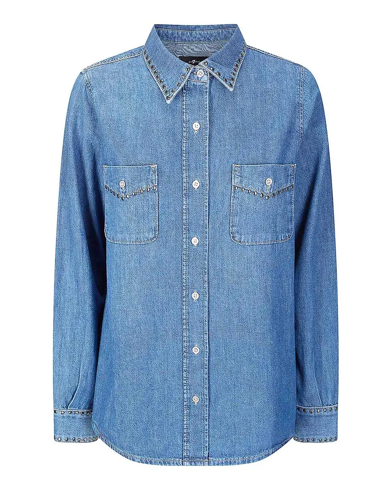7 for all mankind Hemd - Denim Denim