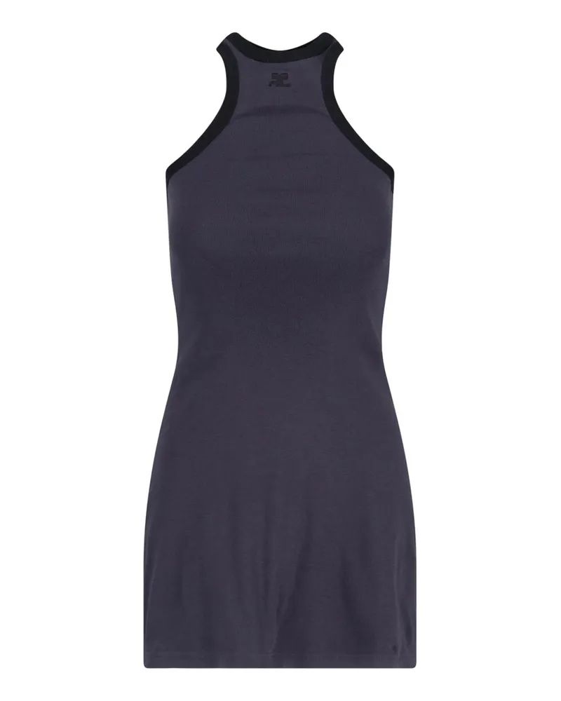 Courrèges Kurzes Kleid - Blau Blau