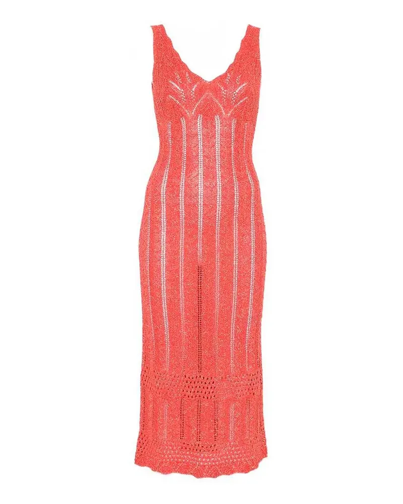 Twin-Set Knielanges Kleid - Fuchsia Fuchsia